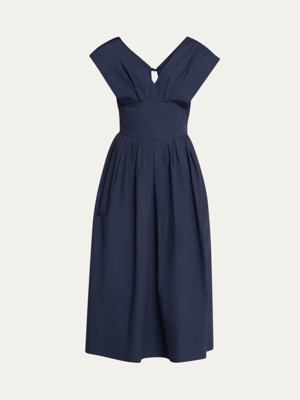 ROSIE ASSOULIN In Full Bloom Pleated Taffeta Midi Dress
